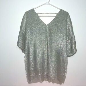 Vanessa Virginia Silver Boho Blouse – Size Small